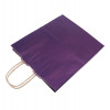 Пакет бумажный 80 г/м2 крученые ручки 250*220*120 Dark Violet (250, 25)