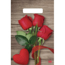 Пакет полиэтиленовый "Свежие розы" (30см х 20см)
