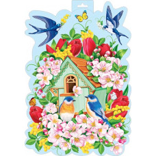 Плакат фигурный (скворечник)