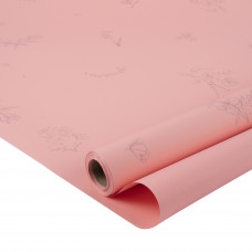 Упаковочная пленка 65мкм (0,58*10 м) Эстетика, Розовый персик, 1 шт.