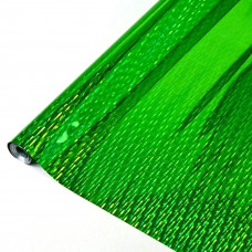Упаковочная пленка (0,7*8,8 м) Зеленый, Голография, 1 шт.