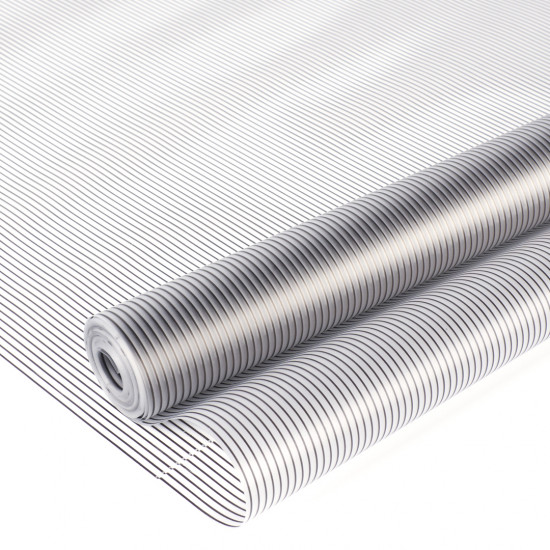 Упаковочная матовая пленка 45мкм (0,6*10,3 м) Полоса, Черный, 1 шт.