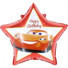 Шар (18''/46 см) Звезда, Гоночная машинка, 1 шт. в уп.