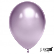 Шар (12''/30 см) Сиреневый, хром, 50 шт.