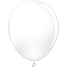 Шар (12''/30 см) Белый, пастель, 100 шт.
